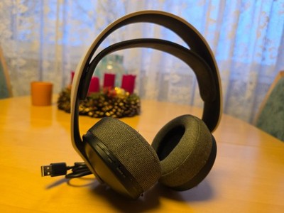 Sony Pulse 3D PS5 Gaming-Headset guter Zustand Stoff-Ohrpolster OHNE USB-Dongle