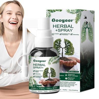 Organic Herbal Lung Cleanse Repair Nasal Spray Pro 30ml Respiratory Relief