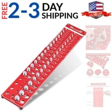 42 Thread Checker - Nut and Bolt Size Gauge With 19 Standard & 15 Metric Iden...