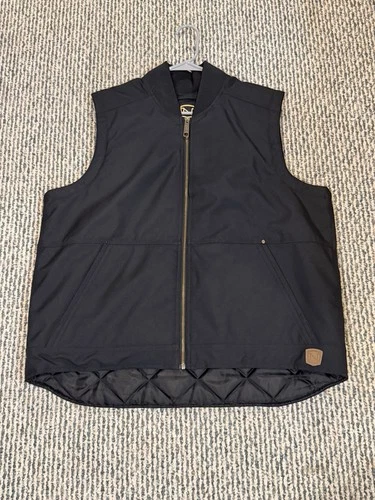 Noble Outfitters N3 Work Vest Mens XLT Black Insulated Quilted Zip Chest Pockets - product listing photo