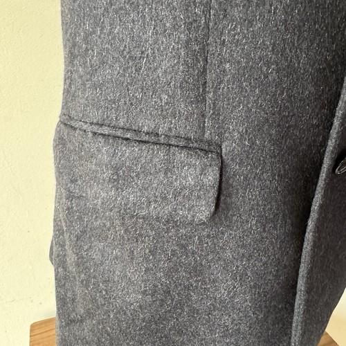 The Mens Store at Bloomingdales Blazer Mens 38R Gray Regular Fit Cashmere Jacket - Picture 14 of 16