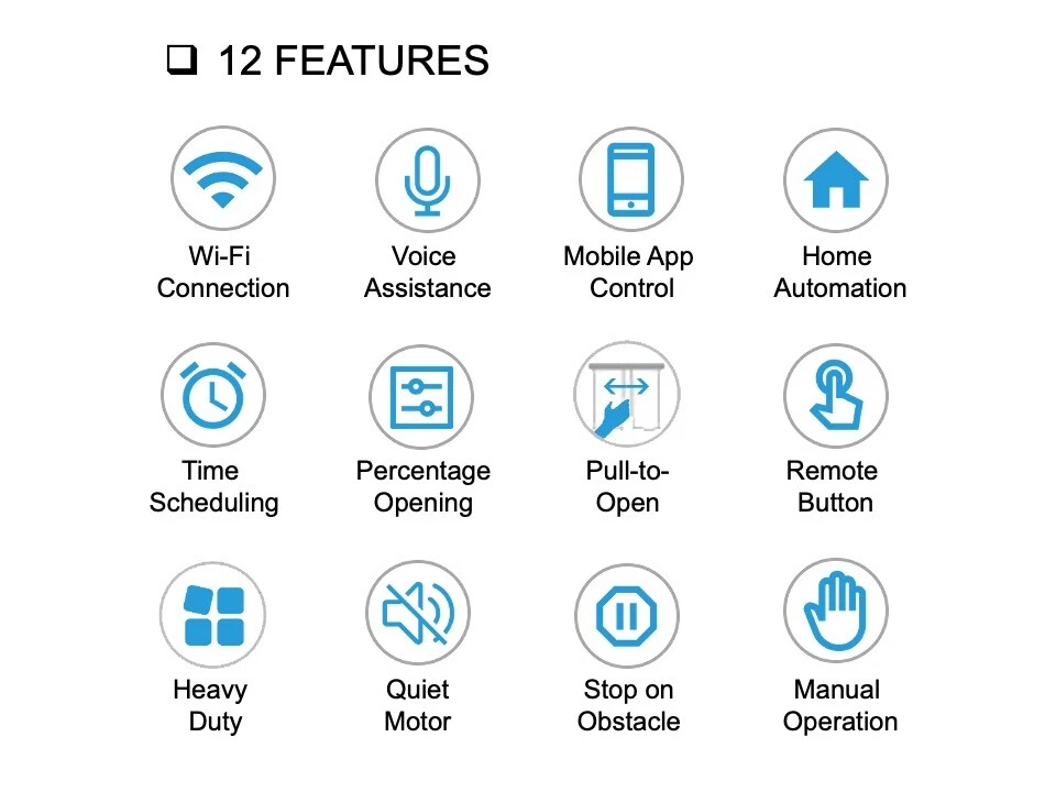 Sistema de Cortina Inteligente HC: Control WiFi, Resistente, Funciona con Alexa y Google Foto 2 de 4