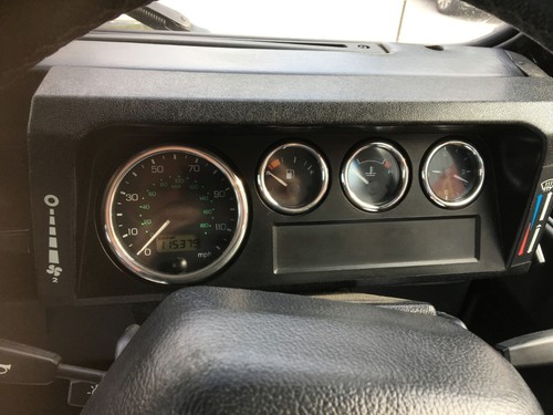 For Land Rover Defender pre 99 Polished Aluminium Trim Rings Instrument Cluster - Picture 13 of 15