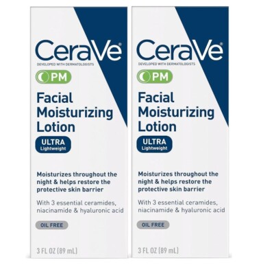CeraVe PM (PK Of 6) Facial Moisturizing Lotion  3oz (Same Day Shipping)