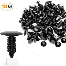 Nilight 100 Pcs Hole 8mm Car Push Retainer Clips Kits For GM Ford Chrysler