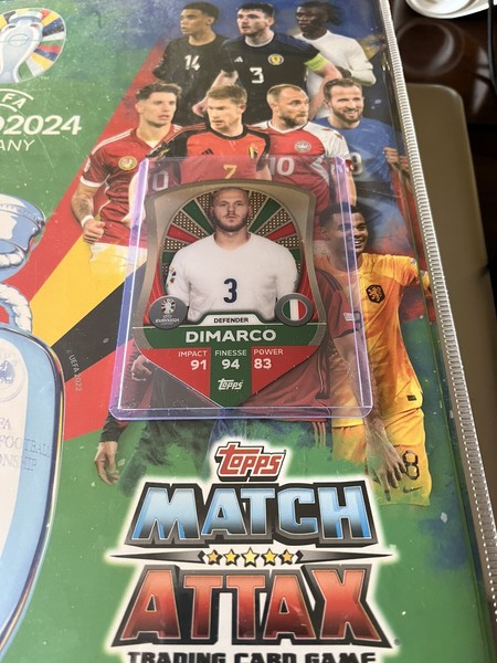 Topps Match Attax 2024 Euro UEFA Chrome Shield 4 Federico DiMarco