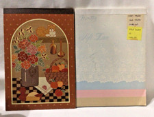 Vintage Stationery Letter Pad Writing Tablet Montag Soft Lace Sangamon floral