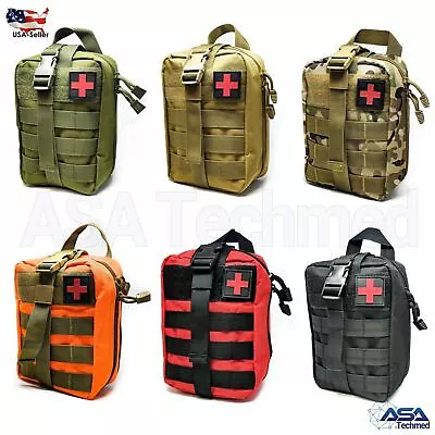 ASATECHMED Tactical MOLLE Rip Away EMT Medical First Aid IFAK Pouch (Bag Only)