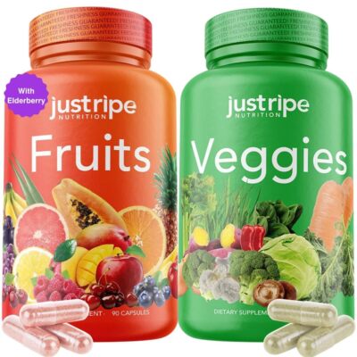 Nutrition Fruits and Veggies Supplement - 90 Fruit and 90 Vegetable Capsules