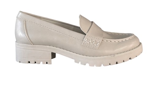 Old Navy Chunky Lug Sole Shoes Light Gray Ivory Sz 6 Clueless Preppy Y2K 90s NWT - Picture 2 of 12