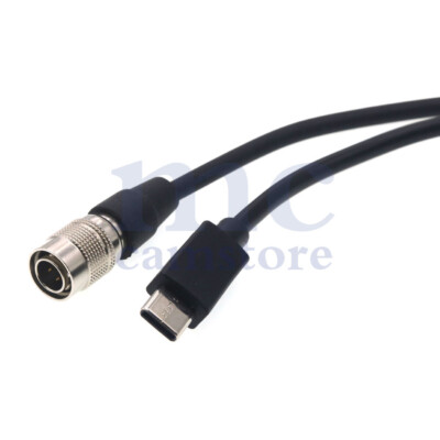 Hirose 4Pin to USB Type C power cable for Zoom F4 F8,F8n Po Recorder| Blackmagic