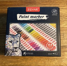 ZEYAR Paint Markers, AP Certified, Expert of rock painting, Extra Fine Point 48