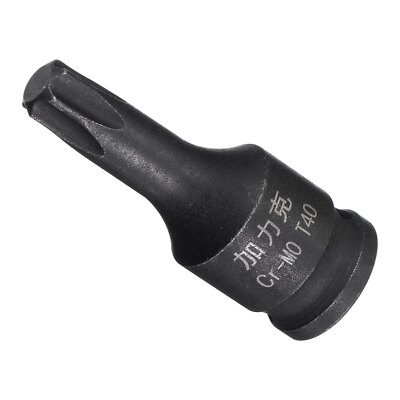 T40 Impact Torx Bit Socket 1/4'' Square Drive for Mechanic Automotive Repair