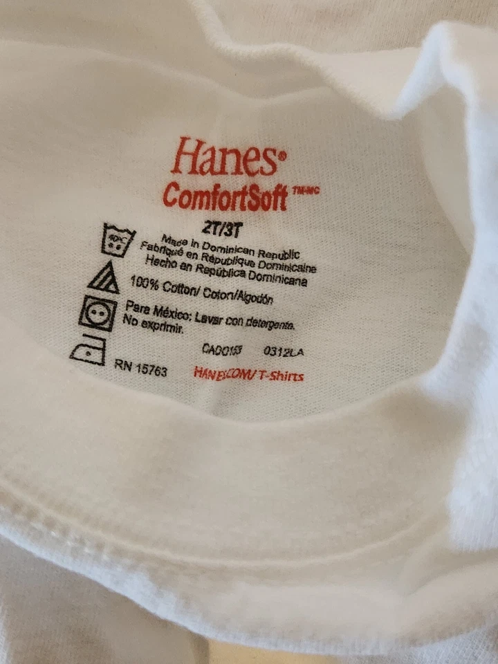 Toddler's Tees Short & Long Sleeve Size 3T Black and White Hanes Garanimals - Image 4 of 4