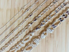 FIGARO 925 SOLID STERLING SILVER CHAIN or BRACELET MENS BOYS ITALY Up To 203 gms