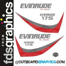 Decalcomanie motore fuoribordo Evinrude 175hp ETEC/E-TEC - 2015 60O PICCOLO BLOCCO