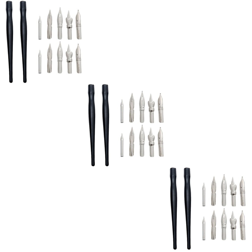2 Sets/12pcs Calligraphy Dip Pens Comic Drawing Supplies Affordable Kit