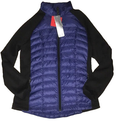 New~NWT~WEATHERPROOF 32° Degree Ultra Light Down Warm Jacket Coat~Blue~Size M
