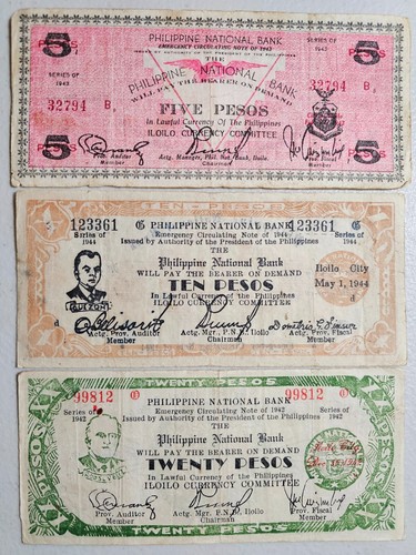Philippines WWII Emergency Currency Lot of 12 - Picture 3 of 3