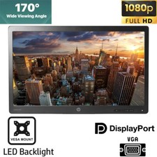 2x HP ProDisplay P232 23" Widescreen FHD Led Monitor VGA DP NO STAND vesa mount