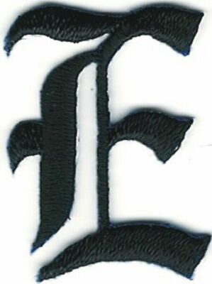 1 18 fancy black old english alphabet letter e