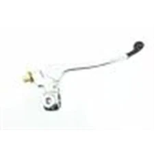 Front Brake Lever with One Piece Perch Mirror Mount 7/8" Polished Alloy 32-69810
