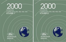 2000 Ford Excursion F-250-f550 Truck Motorhome Shop Service Repair Manual