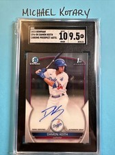 DAMON KEITH 2023 BOWMAN CHROME AUTO SGC 10/9.5 Dodgers 1st CPA-DK