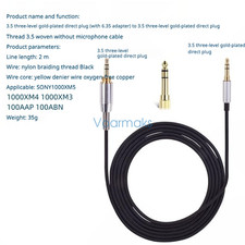 Audio Cable for SONY 3.5 to 3.5 braided free 1000WM5 1000WM4 1000WM4 510 710