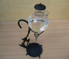 Wein, Dekanter, Gestell geschmiedet,  Weindekanter, Weindekor, Weinspender, Glas