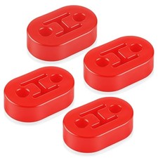 Rubber Exhaust Hanger, Muffler Exhaust System, Heavy Insulator 4PCS-Red