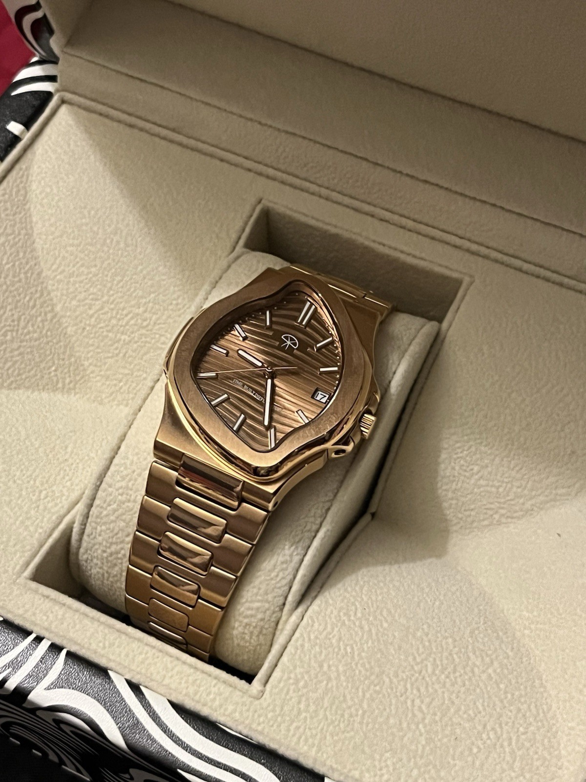 Duance & Co Rose Gold & Brown ‘Melted Nautilus/Crash!’