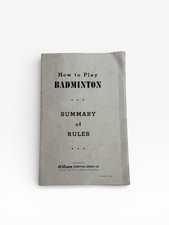 Vintage Wilson Sporting Goods "How to Play Badminton" Cultural Artifact