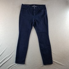 NYDJ Jeans Womens Sz 14 Dark Wash Stretch Mat. Normcore Nice Quality Cute Trendy