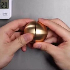 Titan Ball Metal Puzzle Brain Teaser For Adults High Difficulty Level IQ Game.