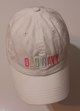 Old Navy Girls Baseball Cap Hat Adjustable 100 Cotton One Size White