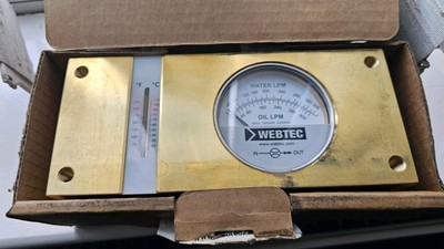 Webtec FI1500-400BBWT Hydraulischer Inline-Durchflussanzeiger 350BAR 20-400LPM