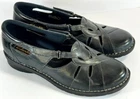 Clarks Bendables Nikki Regatta 39335 Womens 10 Wide Blue Leather Comfort Shoes