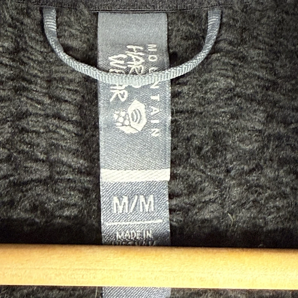 Mountain Hardwear Monkey Womens Fleece Pullover Size Medium Black Mock Neck  - Image 4 of 4