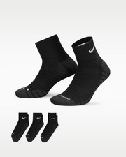 Nike Women's Black Everyday Max Ankle Socks 3 Pairs  SX5549-010 - Women 6-10