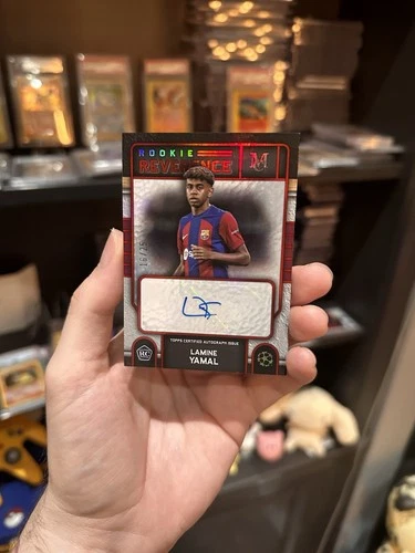 2023-24 Topps Museum UEFA Lamine Yamal RC Rookie Reverence Auto Red /25