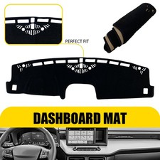 Dash Mat Dashboard Pad Cover Carpet Black For 2022 2023 2024 2025 Ford Maverick