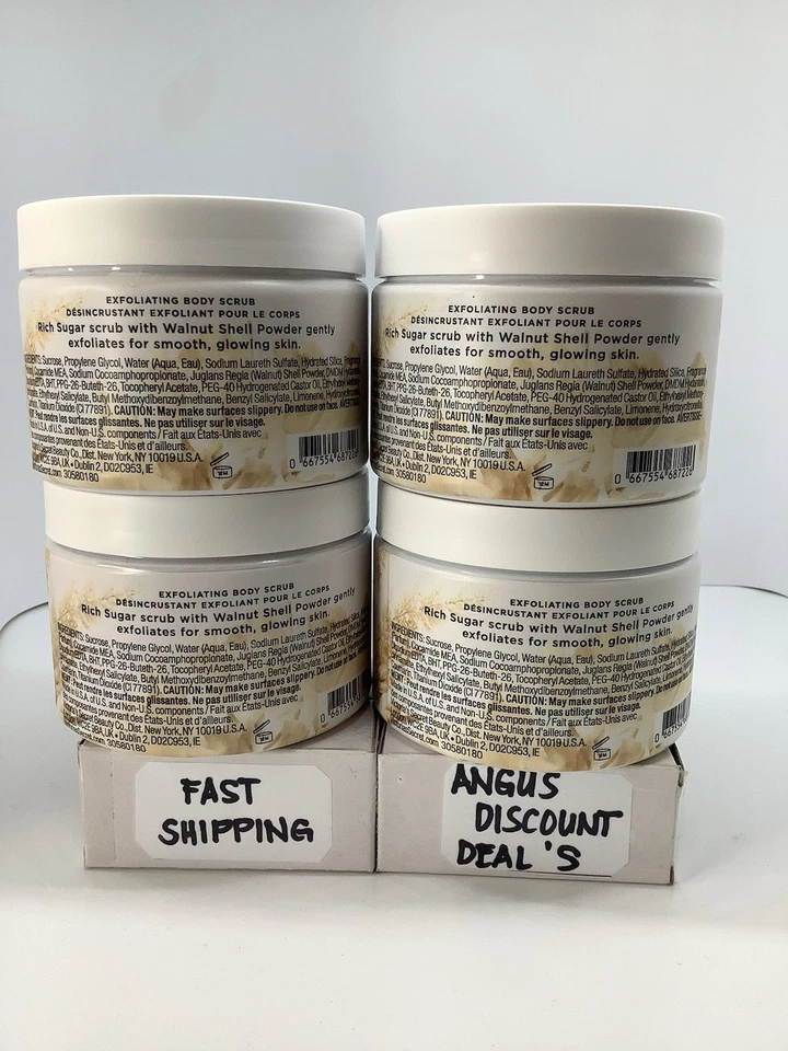 Exfoliante corporal cómodo con leche de almendra y avena Victoria's Secret 13 oz, paquete de 4 NUEVO Foto 2 de 2