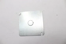 Steel City Electrical Box Flat Cover Square Metal 4"