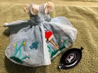 Vintage 60s Mattel Barbie "FRIDAY NIGHT DATE" Corduroy Jumper/Under Dress/Tray