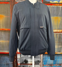 FIGS Dark Harbor Scrub Bomber Jacket Women  s Medium M Technical Comfort Workwear