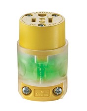 Leviton 515CV-LIT 15A 125V Residential Grade Grounding Straight Blade Connector