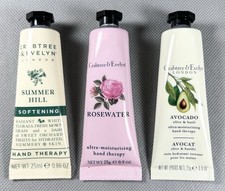 Crabtree Evelyn 3 Hand Therapy Set Avocado Rosewater Summer Hill .9 Oz NEW