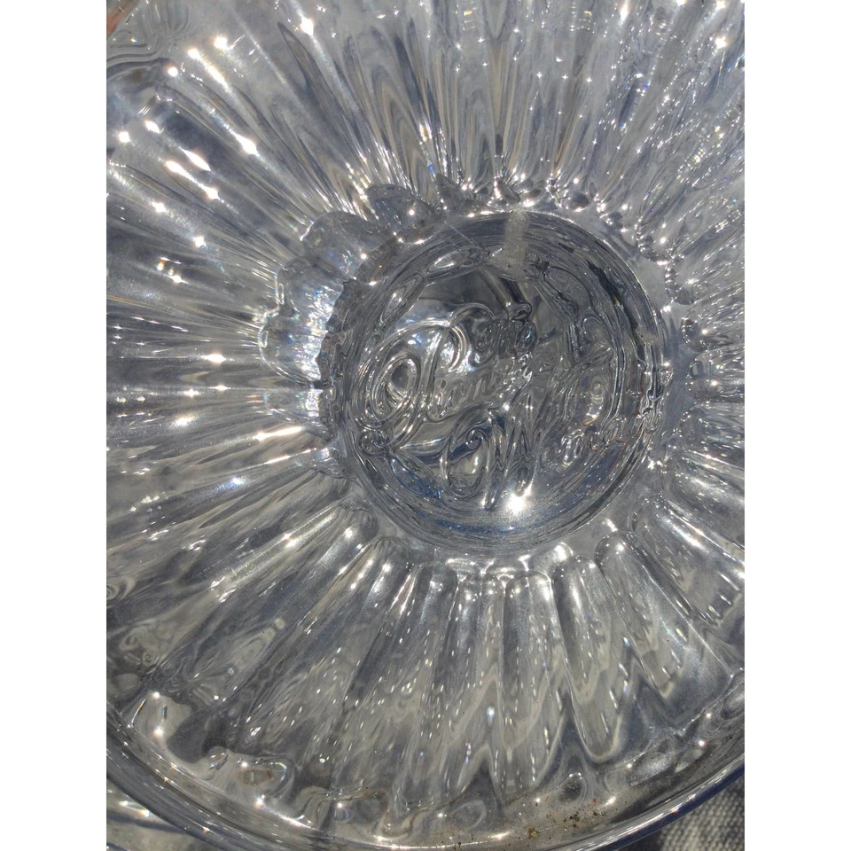 Pioneer Mujer Vidrio Transparente Soporte para Pasteles NUEVO Postre Grabado Boda Cupcakes Pedestal Foto 4 de 4