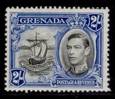 GRENADA GVI SG161a, 2s black & ultramarine, M MINT. Cat £45.